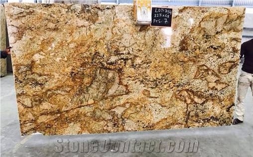 Alaska Gold Granite Slabs