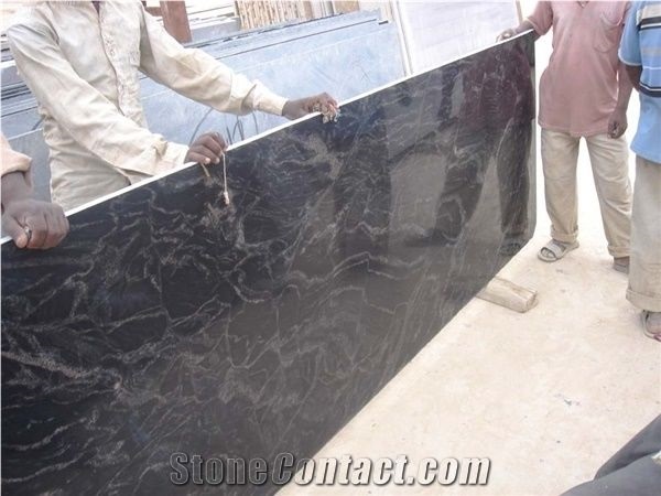 Black Markino Granite Tiles & Slabs, Black Polished Granite 