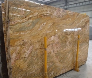 Imperial Gold Granite Slabs, Yellow Granite Tiles  P