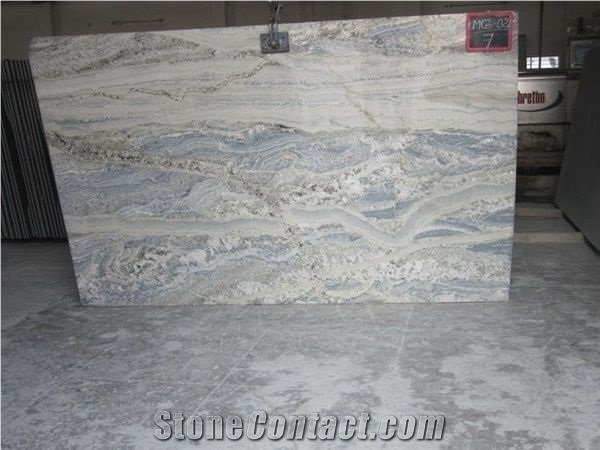 Monte Cristo Granite Slabs, India White Granite