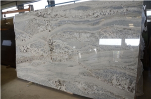 Monte Cristo Granite Slabs, India White Granite