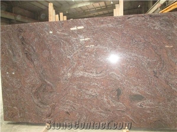Rosa Fantasy Granite Slabs & Tiles, Red Polished 