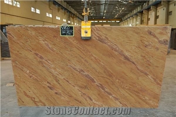 Vyara Gold Granite Slabs, Yellow Granite Tiles S