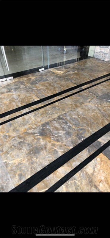40 X 90 X 2Cm Polished Golden Veins Marble Tile 