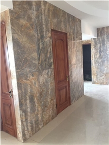 40 X 90 X 2Cm Polished Golden Veins Marble Tile 