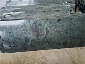 Black Crystal Green Granite Slab