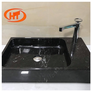 Black Marble Bathroom Sink From Vietnam