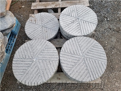 Circle Garden Stepping/Milestone Granite Paver