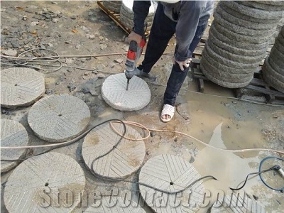Circle Garden Stepping/Milestone Granite Paver