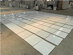 Crystal White Marble Stone Tile  Polished Surface