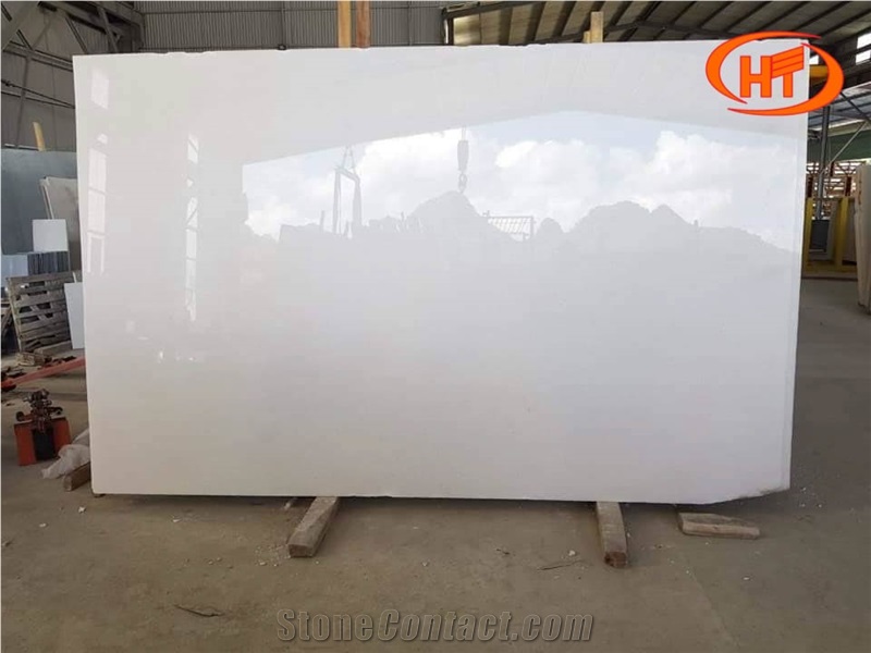 Crystal White Marble Stone Tile  Polished Surface