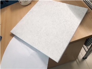 Grade A Crystal Pure White Marble Super White Slab