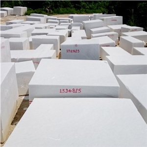 Grade A Crystal Pure White Marble Super White Slab