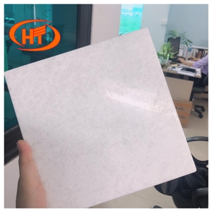 Polished Crystal White Marble Tile Stone