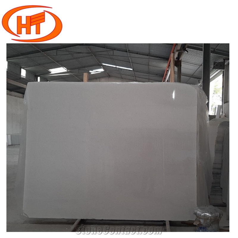 Pure White Slab Floor Tile Marble Stone From Vietnam