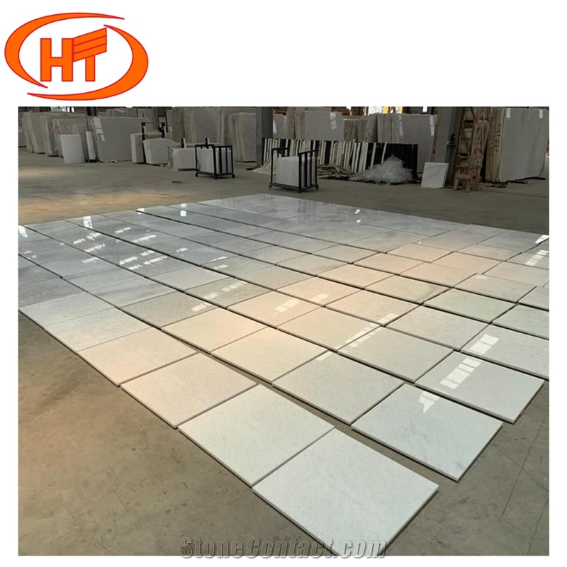 Snow White Marble Stone Tile For Floor