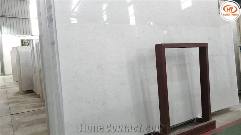 Vietnam White Marble Floor Tile 30 X 60 X 1.5Cm