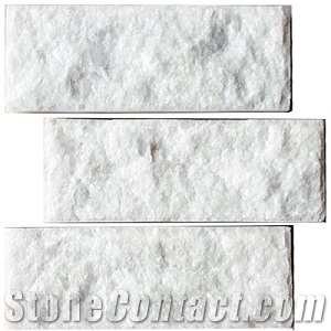White Marble Exterior & Interior Wall Stone Cladding Ledge Panel 