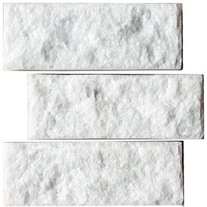 White Marble Exterior & Interior Wall Stone Cladding Ledge Panel 