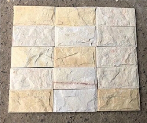 Yellow Marble Wall Panel Tumbled Face From Vietnamstone
