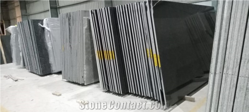 Black Galaxy Granite Slabs