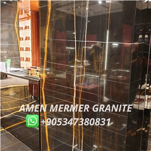 SAHARA BLACK MARBLE POLISHED STAIRS