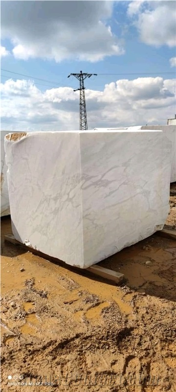 Turkish Calacata White Marble Blocks