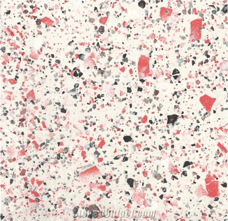 Eccitare Terrazzo Rose 10Mm Tiles For Floors