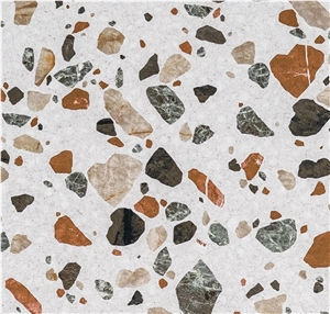 Medi Terrazzo Pink 8.5Mm Tiles Fro Walls And Floors