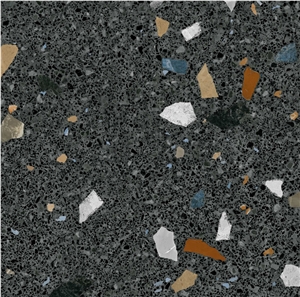 Ravello Terrazzo Black 10Mm Tiles For Walls And Floors Ravello Terrazzo Black 10Mm Tiles For Walls And Floors
