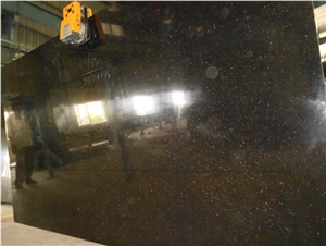 Black Galaxy Granite (Star Galaxy) India Slabs & Tiles
