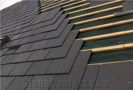 Black Slate Roof Tile