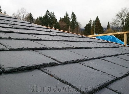 Black Slate Roof Tiles