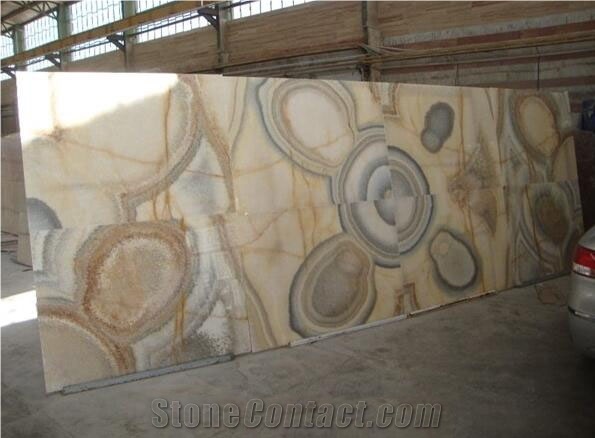  Brown Mahan Onyx, Iran Multicolor Onyx Slabs & Tiles