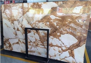 Carpe Diem Quartzite Slab, Brazil Yellow Quartzite