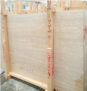 Classic Light Travertine Vein Cut Raw Slabs