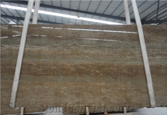 Coffee Travertine,Italian Travertine,Brown Travertine Slabs 