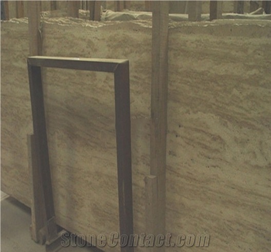Cream Travertine Slab, Turkey Beige Travertine