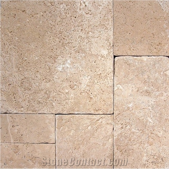 Denizli Travertine Tumbled Pattern