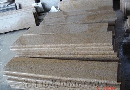 High Quality Step, Rusty Yellow Granite Steps