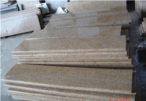 High Quality Step, Rusty Yellow Granite Steps