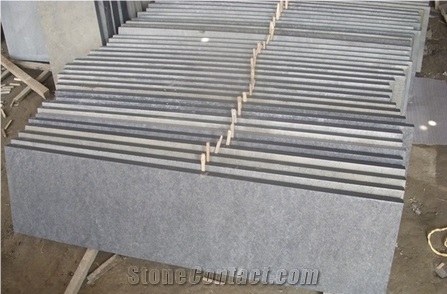 Nordland Basalt Cheap  G684 China Black Basalt Flamed Stairs