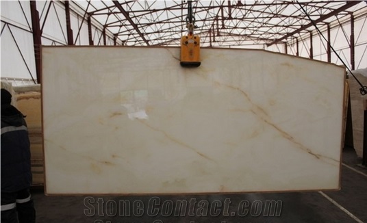 Onice Bianco Extra Slabs & Tiles, Iran White Onyx