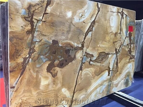 Palomino Gold Quartzite, Stone Wood Quartzite Slabs & Tiles