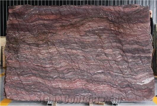 Revolution Wave Quartzite Slabs & Tiles, China Red Quartzite