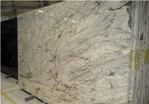 River White Granite Slabs Polished White Granite Floor Tiles
