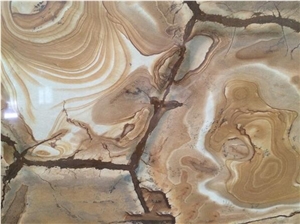 Stone Wood Quartzite Slabs & Tiles, Brazil Yellow Quartzite