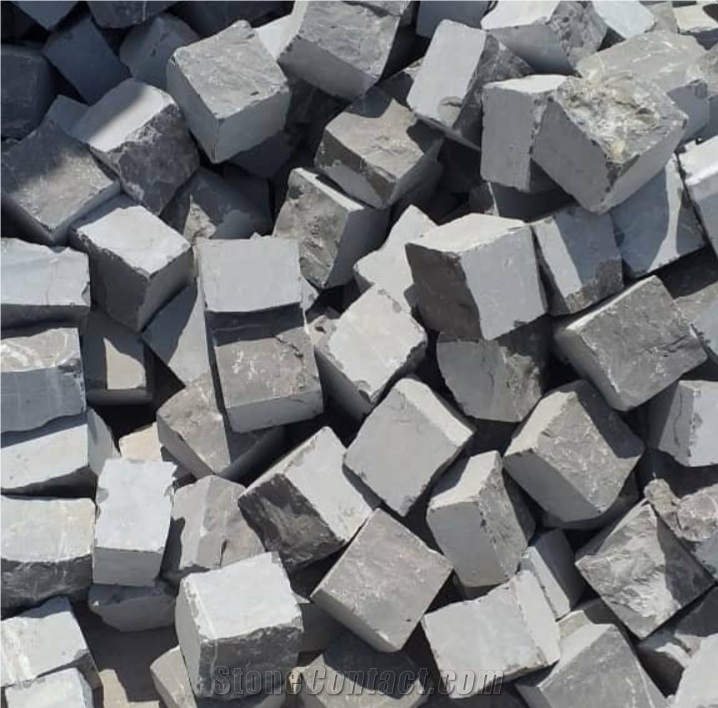 Dark Grey Granite Cobble , Cube Stone Pavers