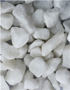 Pure Crystal White Pebble Stone For Landscaping