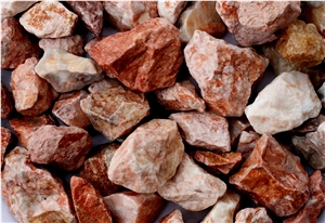 Pure Pink Pebble Stone For Landscaping